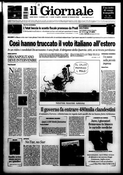 Il giornale : quotidiano del mattino